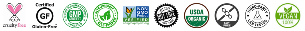 certified organic, gluten free, vegan, and non-gmo